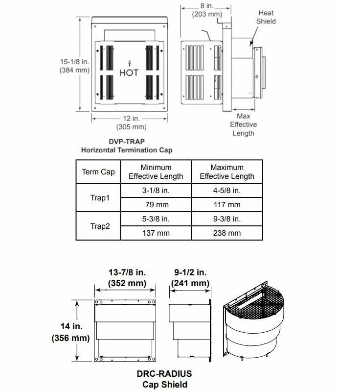 Majestic DVP 5" X 8" Direct-Vent Pipe Components 7 Majestic DVP 5" X 8" Direct-Vent Pipe Components - Image 5