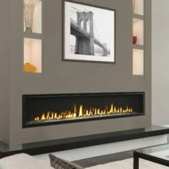 Majestic Echelon Gas Direct Vent Fireplace - 72" -BBQDIRECT Sales ech72 lifestyle