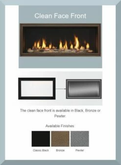 Majestic Echelon Gas Direct Vent Linear Fireplace - 60" 40 Majestic Echelon Gas Direct Vent Linear Fireplace - 60" -BBQDIRECT Sales echelon clean face front 1