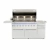 American Made Grills - Encore - Freestanding 54" Hybrid Grill- ENCFS54 -BBQDIRECT Sales enc54 cart lid up 1