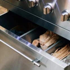 American Made Grills Freestanding Encore 36 Inch Hybrid Grill - Natural Gas - ENCFS36-NG -BBQDIRECT Sales encore freestanding grill storage drawer 720x 800x800