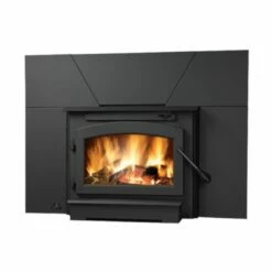 BBQDIRECT Sales 41 Timberwolf EPI Medium Wood Burning Insert With Blower And Faceplate - EPI22
