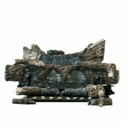 Buck Stove 24-Inch Ember Vision Oak Series 100 Ventless Gas Log Set - EV100