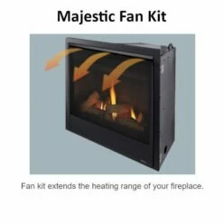 Majestic Mercury Gas Direct Vent Fireplace - 32" -BBQDIRECT Sales fan kit image