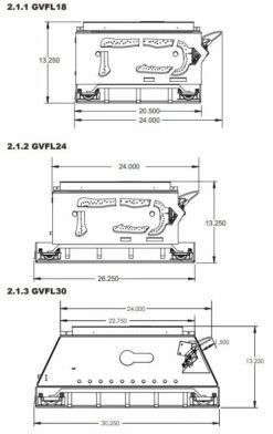 Napoleon Fiberglow Vent Free Gas Logs -BBQDIRECT Sales fiberglow dimensions