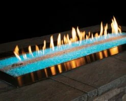 Empire 48-Inch Fire Pit Burner With LED Lights And Fire Glass- OL48TP18 / DG1 -BBQDIRECT Sales fire pit 48 with lights 1