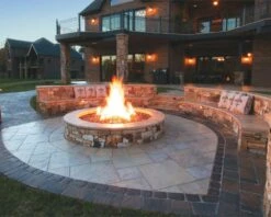 Firegear 44-Inch DIY Round Flat Pan Fire Pit Burner Kit With Remote - FPB-44DBSAWS-N -BBQDIRECT Sales firegear spur burner lifestyle 10