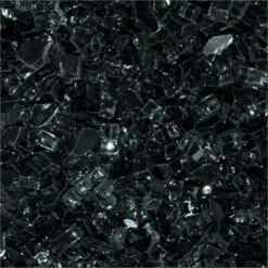 HPC 1/4 Inch Black Fire Glass - 10 Pounds - FPGLBLACK