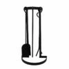 Enclume Indoor Outdoor Square Fireplace Tool Set With Handle Black FInish - FPTS22 BK -BBQDIRECT Sales fpts20 bk 1