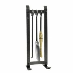 Enclume Country Home Fireplace Tool Set Hammered Steel Finish - FPTS2 HS