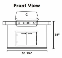 Lion Grill Island- Superior Q -BBQDIRECT Sales front view 6