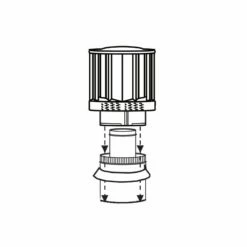 Napoleon 4" X 7" Gas Direct-Vent Pipe Components -BBQDIRECT Sales gdt113 1 1