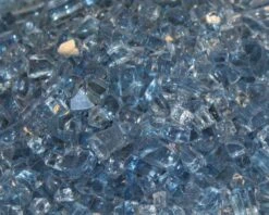 Empire 48-Inch Linear See Through Gas Fireplace With Fire Glass - OLL48SP12S / DG1 -BBQDIRECT Sales glass blue 1