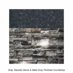 TRÅª 8ft Ready-to-Assemble Kitchen Island - B28011 -BBQDIRECT Sales gray stone steel gray granite