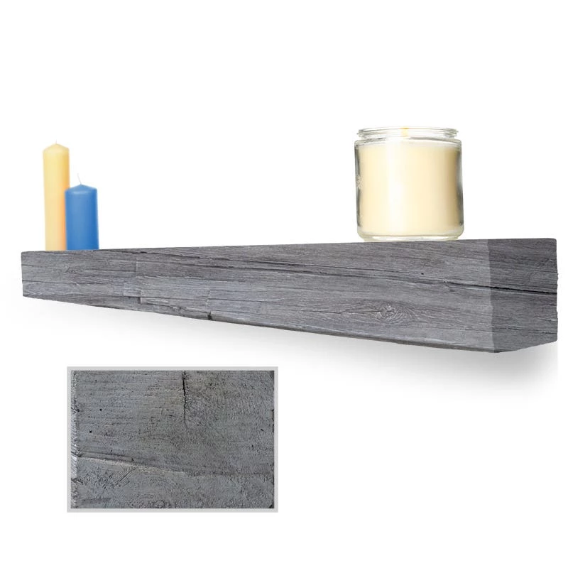 Lexington Hearth Grist Mill Weathered Grey 6â Fireplace Non-Combustible Mantel - GM-6-LH-WG 3 Lexington Hearth Grist Mill Weathered Grey 6â Fireplace Non-Combustible Mantel - GM-6-LH-WG