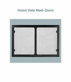 Majestic Grand Vista Cabinet Style Mesh Doors - Black - Biltmore 42 Inch