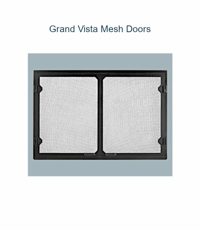 Majestic Grand Vista Cabinet Style Mesh Doors - Black - Biltmore 42 Inch 3 Majestic Grand Vista Cabinet Style Mesh Doors - Black - Biltmore 42 Inch