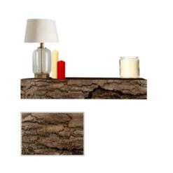 Lexington Hearth Half-Round Sleeper Maduro 5â Fireplace Non-Combustible Mantel - HR-5-LH-MD -BBQDIRECT Sales half round sleeper maduro center 1