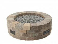 The Outdoor GreatRoom Company Bronson Round DIY 52-Inch Gas Fire Pit Kit - BRON52-K -BBQDIRECT Sales hardscape 49squareg 0