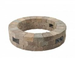 The Outdoor GreatRoom Company Bronson Round DIY 52-Inch Gas Fire Pit Kit - BRON52-K -BBQDIRECT Sales hardscape 51roundc
