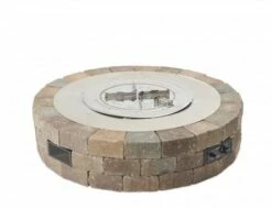 The Outdoor GreatRoom Company Bronson Round DIY 52-Inch Gas Fire Pit Kit - BRON52-K -BBQDIRECT Sales hardscape 51rounde