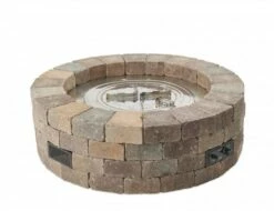 The Outdoor GreatRoom Company Bronson Round DIY 52-Inch Gas Fire Pit Kit - BRON52-K -BBQDIRECT Sales hardscape 51roundf