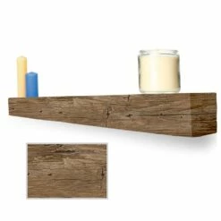 Lexington Hearth Hayloft Beam Pale Honey 5â Fireplace Non-Combustible Mantel - HB-5-LH-PH