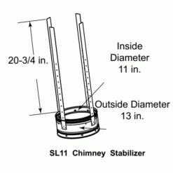 Majestic SL1100 Series Chimney Pipe Components -BBQDIRECT Sales heatilator sl11 chimney support
