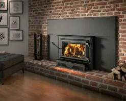 Ventis HEI240 Wood Burning Fireplace Insert With Blower - Up To 2100 Square Feet 11 Ventis HEI240 Wood Burning Fireplace Insert With Blower - Up To 2100 Square Feet -BBQDIRECT Sales hei240 lifestyle large faceplate