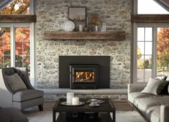 BBQDIRECT Sales 37 Ventis HEI350 Wood Stove Insert With Blower And Faceplate - UP TO 2700 Square Feet