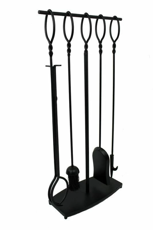 Enclume 4 Pc Twist Top Fireplace Tool Set Black - HFPTS2 BK 3 Enclume 4 Pc Twist Top Fireplace Tool Set Black - HFPTS2 BK