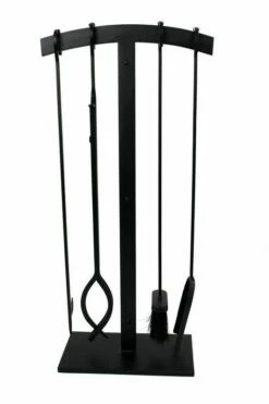 Enclume 4 Pc Arch Top Fireplace Tool Set Black- HFPTS3 BK