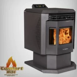 Comfortbilt HP21-Black Pellet Stove - Heats Up To 2400 Square Feet -BBQDIRECT Sales hp21 black 4 1