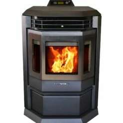 BBQDIRECT Sales 50 Comfortbilt HP22-Black-SS Pellet Stove - Heats Up To 2800 Square Feet