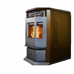 Comfortbilt HP22-Brown Pellet Stove - Heats Up To 2800 Square Feet -BBQDIRECT Sales hp22 brown right 1024x1024