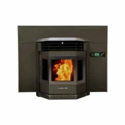 Comfortbilt HP22i-Black Pellet Insert - With Faceplate - Heats Up To 2800 Square Feet