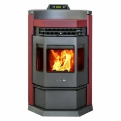 Comfortbilt HP22N-Burgundy Pellet Stove - Heats Up To 2800 Square Feet