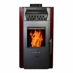 Comfortbilt HP50S-Burgundy Pellet Stove - Heats Up To 2200 Square Feet