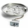 HPC 37 Inch Bowl Pan Fire Pit Kit- Push Button- PENTA37FPPK-FLEX -BBQDIRECT Sales hpc fppk round bowl