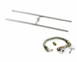 HPC 84-Inch Stainless Steel H-Burner Kit With Flex, Valve, Key, And Fittings - FPS/HBSB84 KIT-B
