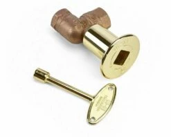 HPC 1/2-Inch 150K BTU 90 Degree Brass Key Valve With Key - MABB