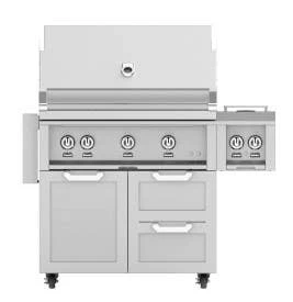Hestan Double Drawer And Door Tower Cart For 36-Inch Gas Grill - GCR36 4 Hestan Double Drawer And Door Tower Cart For 36-Inch Gas Grill - GCR36 - Image 2