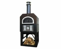 Chicago Brick Oven-750 Dual Fuel Residential With Stand - CBO-O-STD-750-HYB-Residential -BBQDIRECT Sales hybrid stand bronze closed 1