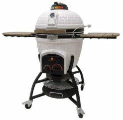 Icon XR402 Deluxe Kamado Grill In White Or Black -BBQDIRECT Sales icon grills xr402 series deluxe kamado charcoal grill 45