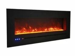 Amantii - Linear Electric Fireplace Series - WM-FML-34-4023-STL -BBQDIRECT Sales img 0859amsf glass 10 yelloworange 800