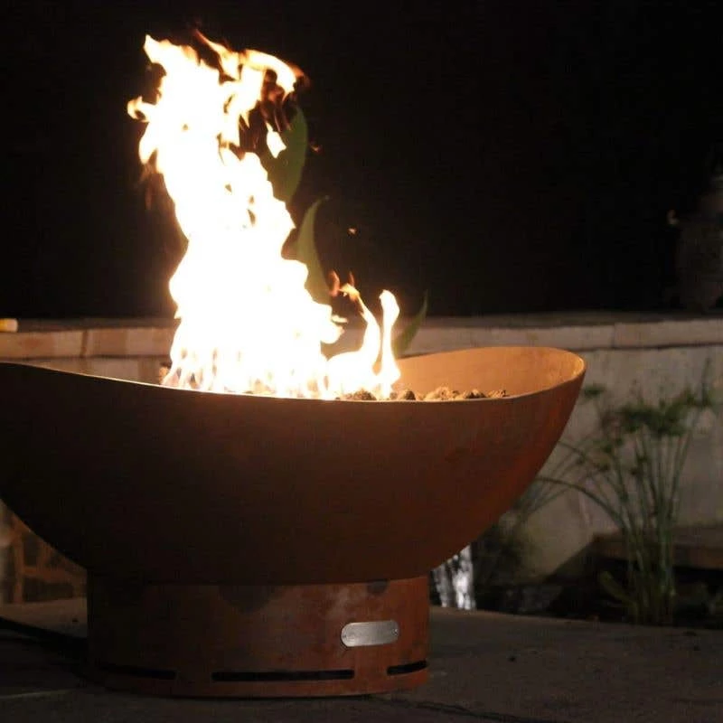 Fire Pit Art 36 Inch Gas Fire Pit - Scallop 4 Fire Pit Art 36 Inch Gas Fire Pit - Scallop - Image 2