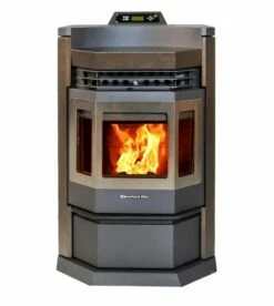Comfortbilt HP22N-Brown-SS Pellet Stove - Heats Up To 2800 Square Feet