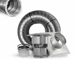 Ventis 6-Inch Pre-Insulated Chimney Liner Kit With Appliance Connector - K5A6