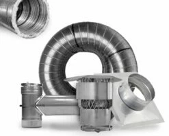 Ventis 6-Inch Pre-Insulated Chimney Liner Kit With Tee 20ft - 30ft - K5T6