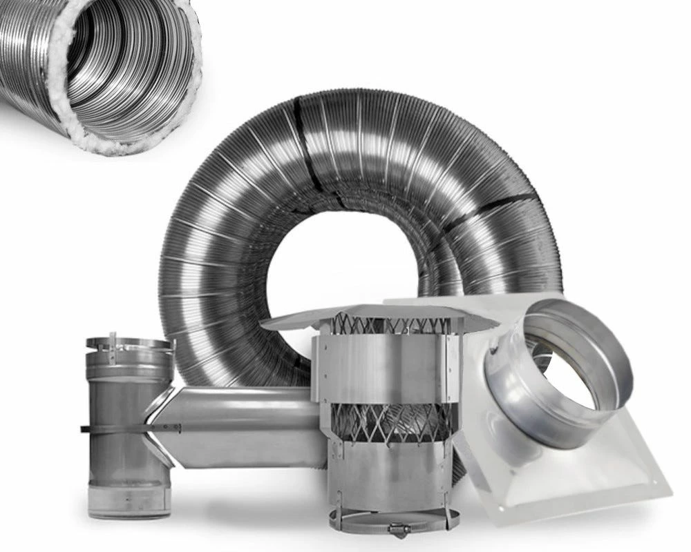 Ventis 6-Inch Pre-Insulated Chimney Liner Kit With Tee 20ft - 30ft - K5T6 3 Ventis 6-Inch Pre-Insulated Chimney Liner Kit With Tee 20ft - 30ft - K5T6